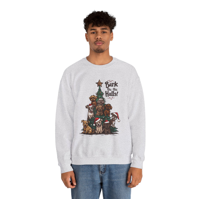 Christmas Dog Sweatshirt - Bark the Halls Unisex Crewneck