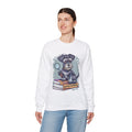 Curiosity Unleashed Schnauzer Unisex Crewneck Sweatshirt – Dog on Books