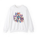 Alaskan Malamutes in Quirky Hats & Sunglasses T-Shirt | Fun Whimsical Design